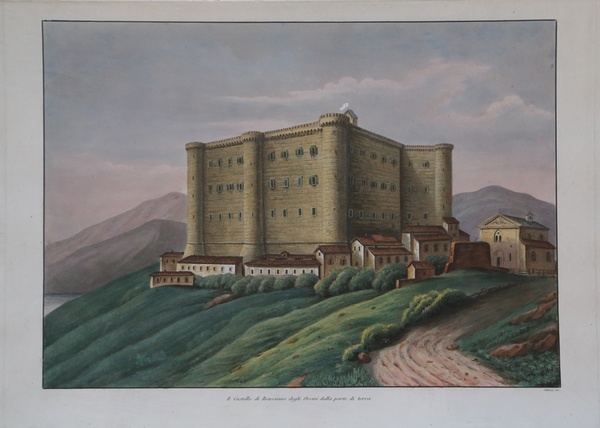 Il Castello di Bracciano degli Orsini dalla parte di terra