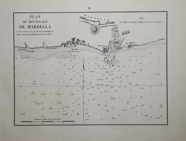 Plan du mouillage de Marbella