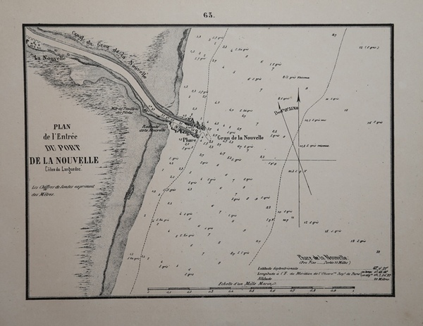 Plan de l'Entrée du port de la Nouvelle