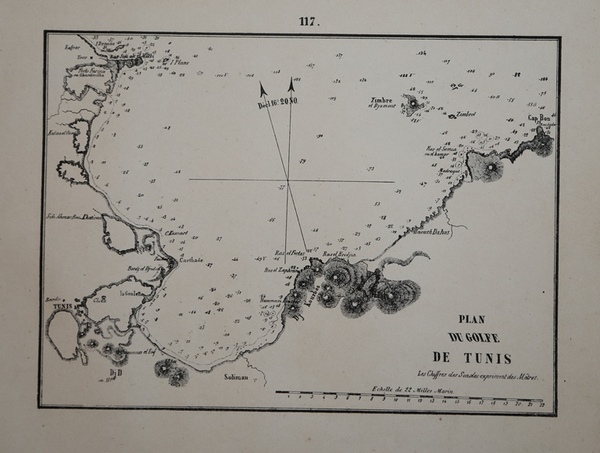 Plan du golfe de Tunis