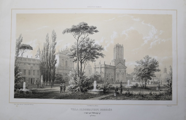 Villa Aldobrandini Borghès occupée par l'etat-major g.al