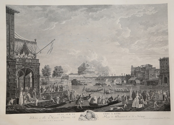 Fête sur le Tibre à Rome