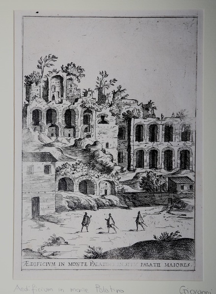 Aedificium in monte Palatino in situ Palatii Maiores