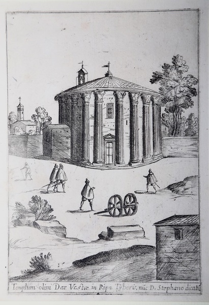Templum olim Deae Vestae in Ripa Tijberis n?c D. Stephano …