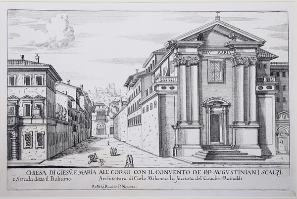 Chiesa di Giesù e Maria all Corso con il convento …