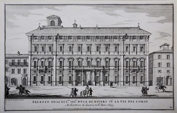 Palazzo dell'Ecc.mo sig.r duca di Nivers su la via del …