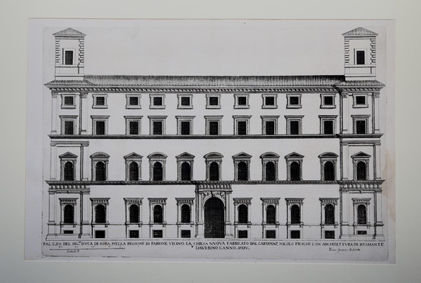 Palzzo del sig.re duca di Sora, nella regione di Parione …