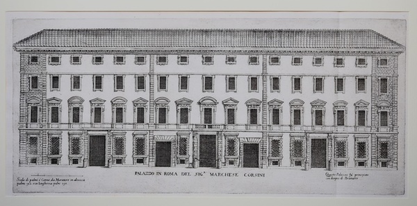 Palazzo in Roma del sig.r Marchese Corsini