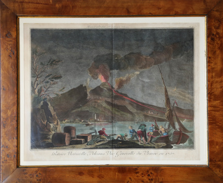 Histoire Naturelle, Volcans. Vue Généralle du Vesuve en 1757
