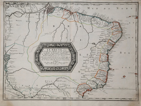 Le Bresil, dont le Coste est possedée par les portugais …