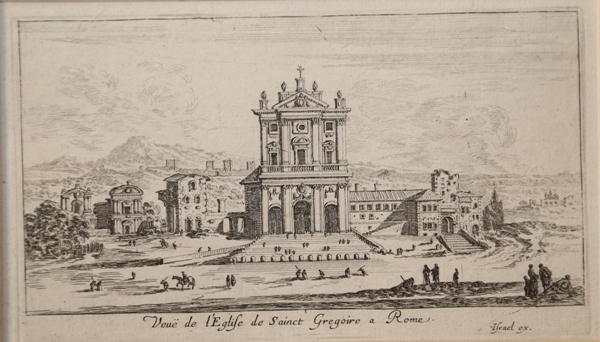 Veuë de l'Eglise de Sainct Gregoire a Roma
