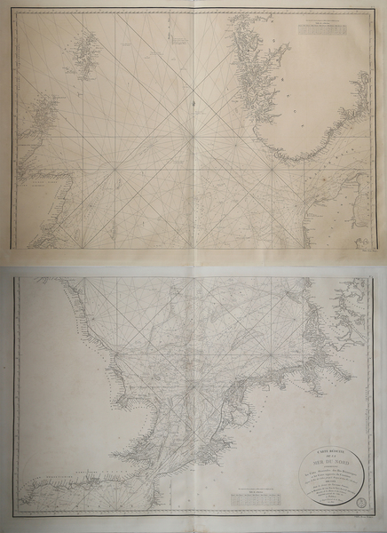 Carte réduite de la Mer du Nord comprenant les côtes …