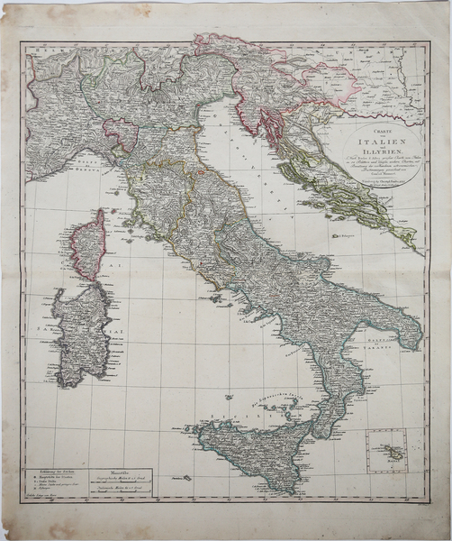 Charte von Italien und Illyrien nach Bacler D'Albes…