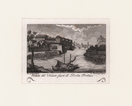 Veduta del Tevere fuori di Porta Portese