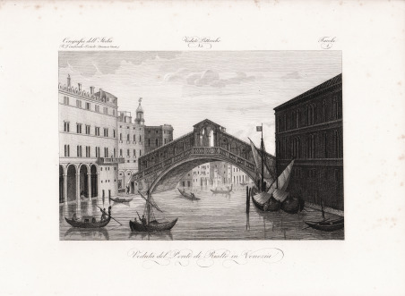 Veduta del Ponte di Rialto in Venezia