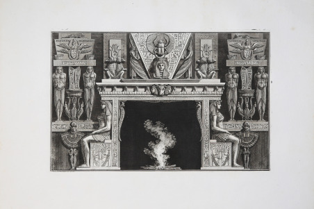 Chimneypiece in the Egytian style