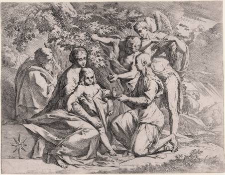 Sacra Famiglia con Angeli