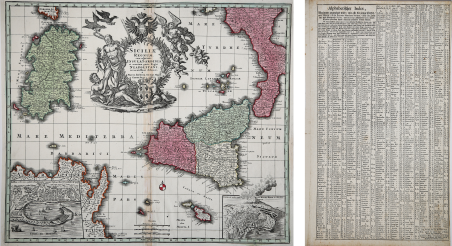 Siciliae Regnum cum adjacente Insula Sardinia et maxima parte Regni …