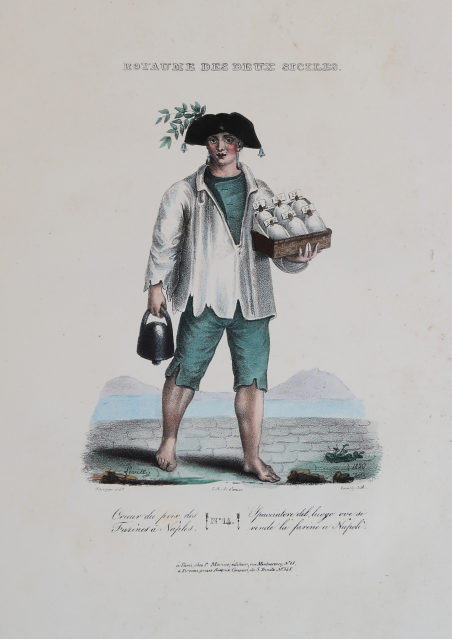 Spacciatore del luogo ove si vende la farine a Napoli