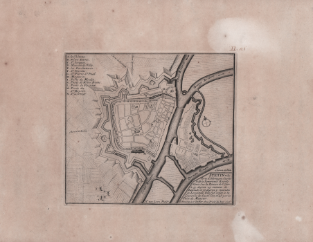 STETIN ville forte d'Allemagne, Capitale de la Pomeranie Royal.