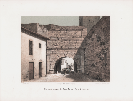 Strassenubergang der Aqua Marcia (Porta S. Lorenzo)