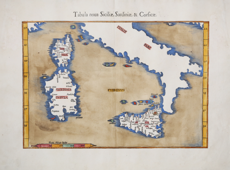 Tabula nova Siciliae, Sardiniae, & Corsicae