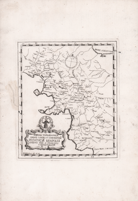 Tabula Topographica Omniu Locor et Conventuu Provinciae Neapolis