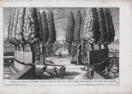 Teatro de Cipressi con dodici sorgivi d'acqua, e con otto …