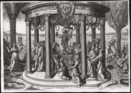 Tempio con altare sacrificale