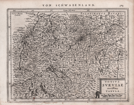 Totius Sveviae novissima Tabula