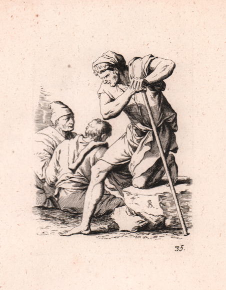 Tre uomini in conversazione