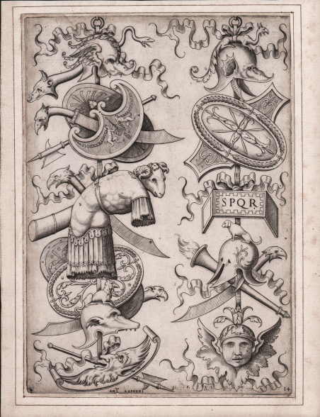 Trofeo con guerriero con elmetto