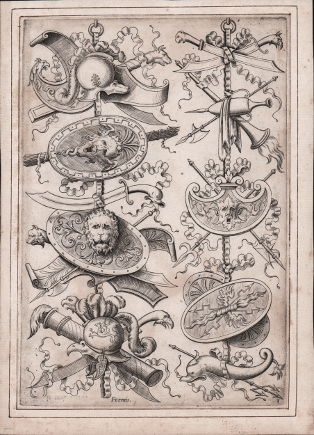 Trofeo con insegne dei romani