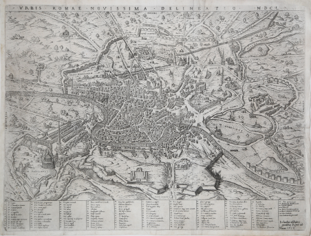 Urbis Romae Novissima Delineatio MDCL