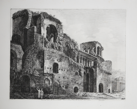 Veduta degl'avanzi delle Torri di Belisario. Dalla porta che guarda …