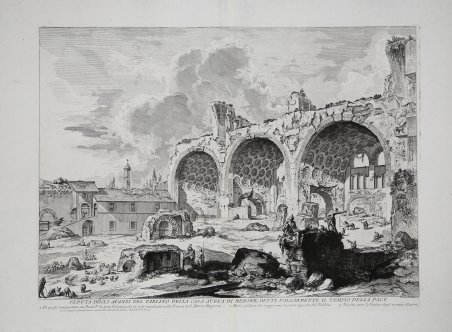 Veduta degli Avanzi del Tablino della Casa Aurea di Nerone, …