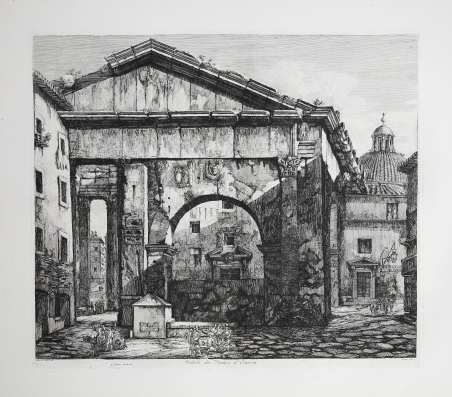 Veduta dei Portici d'Ottavia
