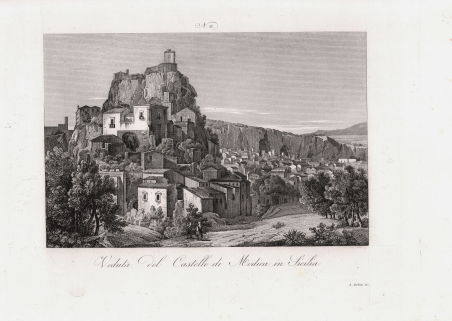 Veduta del Castello di Modica in Sicilia