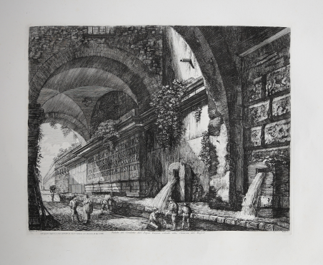 Veduta del condotto dell'Acqua Vergine situato alla Chiavica del Bufalo