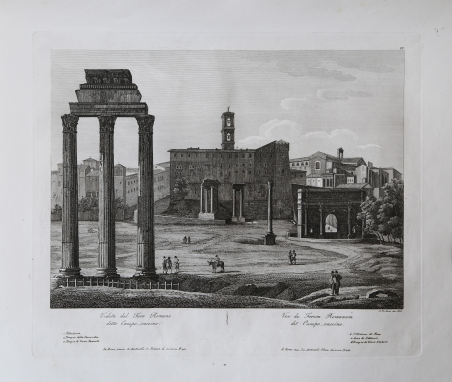 Veduta del Foro Romano detto Campo Vaccino / Vue du …