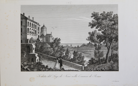 Veduta del Lago di Nemi nella Comarca di Roma