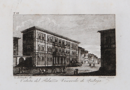 Veduta del Palazzo Vescovile di Pistoia