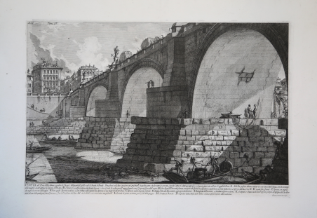 Veduta del Ponte d’Elio Adriano, oggi detto di S. Angelo, …