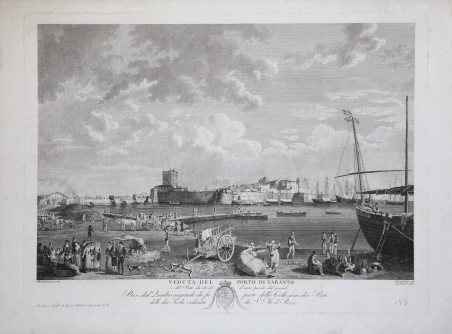 Veduta del Porto di Taranto e del Ponte che divide …