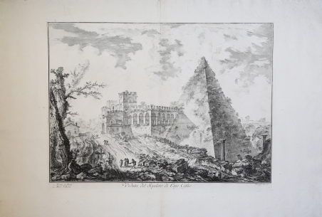 Veduta del Sepolcro di Cajo Cestio