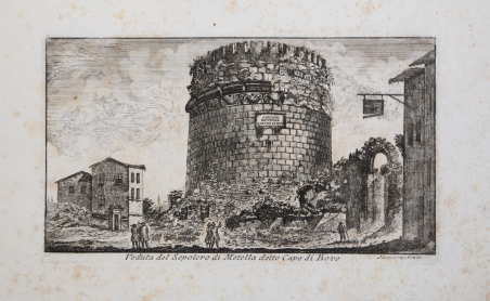 Veduta del Sepolcro di Metella detto Capo di Bove