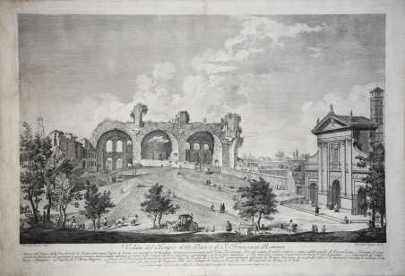 Veduta del Tempio della Pace e di S. Francesca Romana
