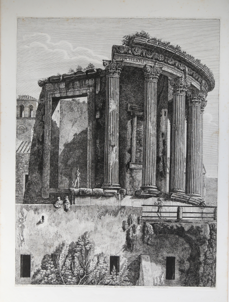 Veduta del Tempio della Sibilla in Tivoli