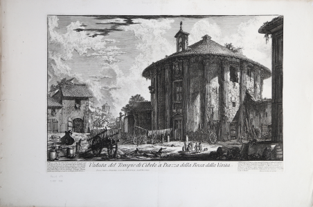 Veduta del Tempio di Cibele a Piazza della Bocca della …