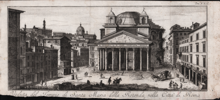 Veduta del Tempio di Santa Maria della Rotonda, nella Città …